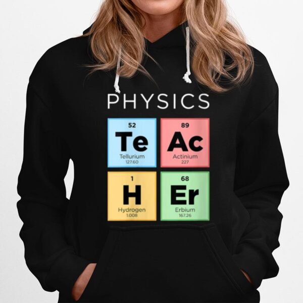 Physics Teacher Periodic Table Of Elements Science Hoodie