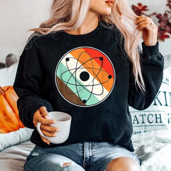 Physics Teacher Physicist Retro Atom Vintage Sweater