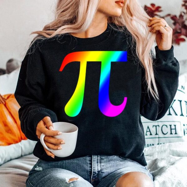 Pi Colorful Rainbow Mathematics Teacher Math Sweater