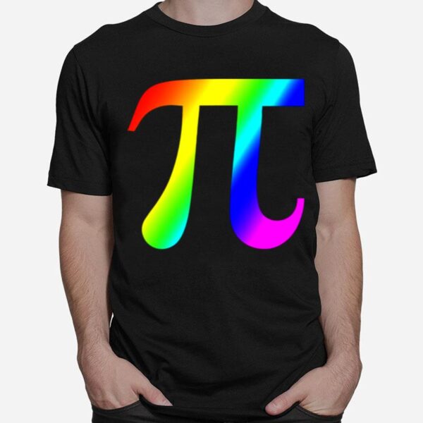 Pi Colorful Rainbow Mathematics Teacher Math T-Shirt