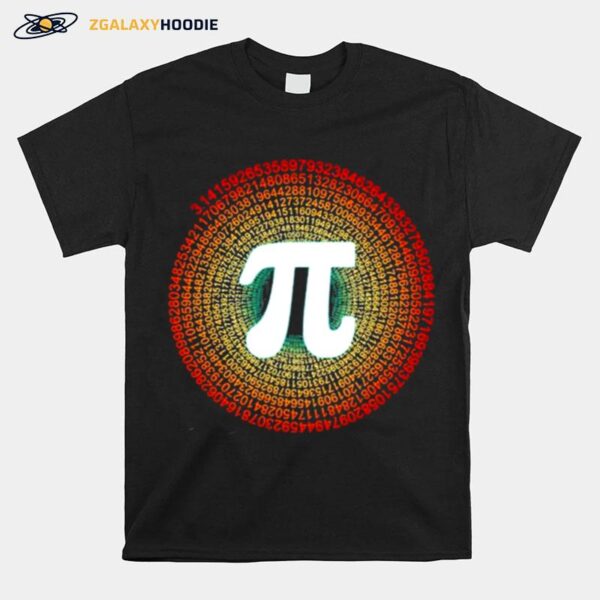 Pi Day Spiral Pi Math Gift For Pi Day T-Shirt