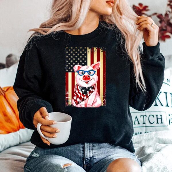 Pig American Flag Sweater