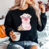 Pig Teachers Books Apple Sweater