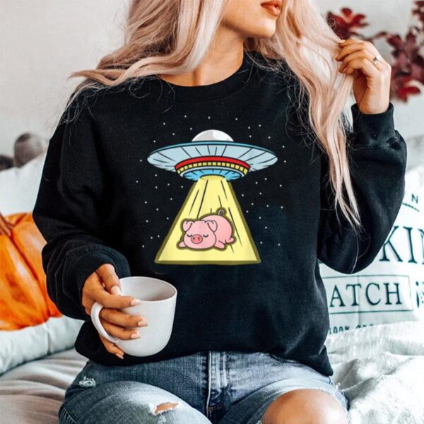 Pig Ufo Abduction Sweater