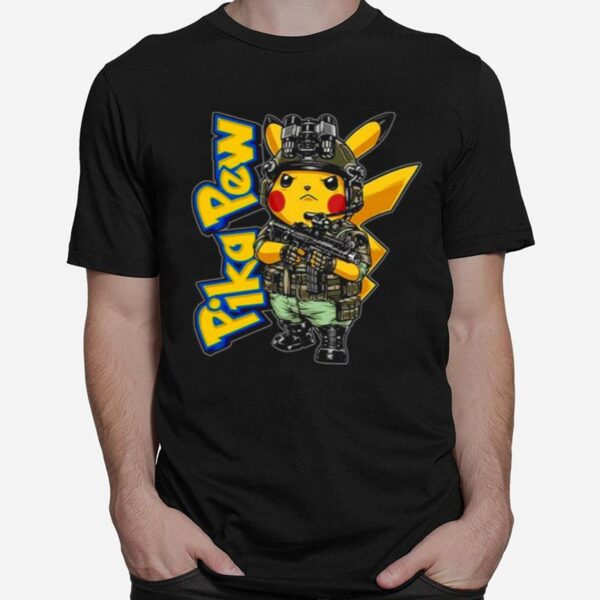 Pika Pew Pokemon Roblox Cute Art T-Shirt