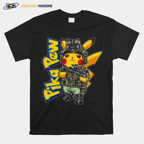 Pika Pew Pokemon Roblox Cute Art T-Shirt