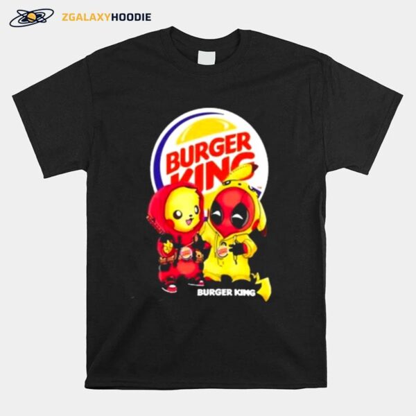 Pikachu And Deadpool Burger King T-Shirt