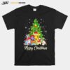 Pikachu Cartoon Merry Christmas Tree T-Shirt