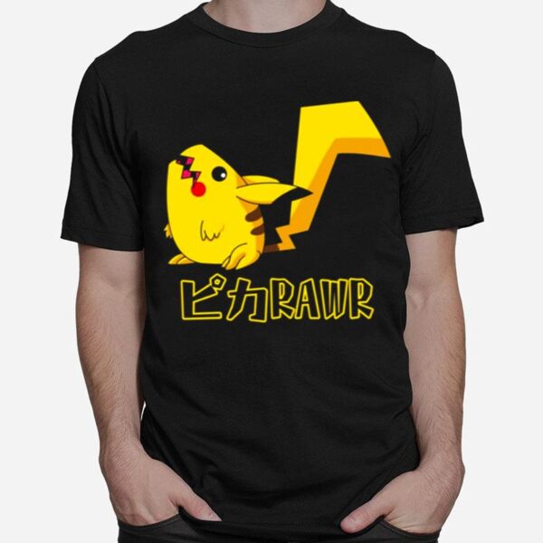 Pikarawr Pokemon Pikachu Rawr T-Shirt