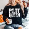 Pilot Queen Biplane Aviators Prop Airplane Pilot Sweater