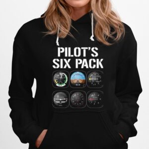 Pilots Six Pack Funny Pilot Aviation Flying Hoodie