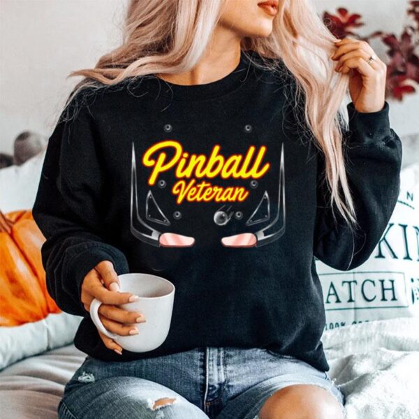 Pinball Veteran Arcade Games Players Sweater