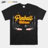 Pinball Veteran Arcade Games Players T-Shirt