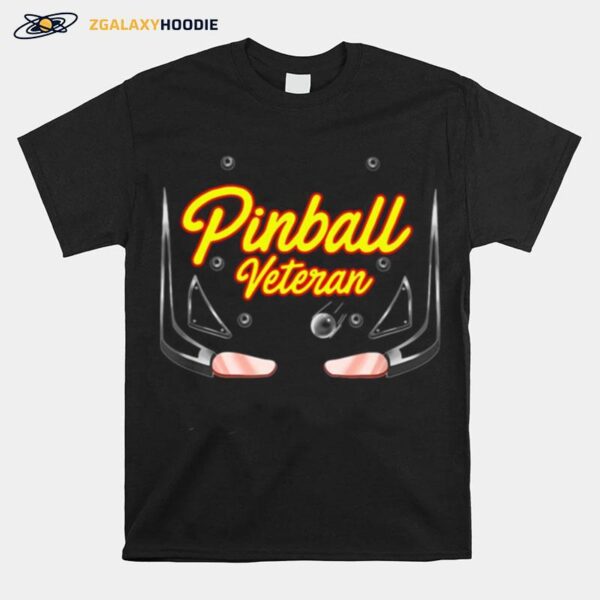 Pinball Veteran Arcade Games Players T-Shirt