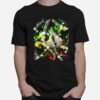 Pineapple Glasses Skull Skulls Smoke Rainbow T-Shirt