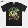 Pineapple Glasses Skull Skulls Smoke Rainbow T-Shirt