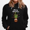 Pineapple Tree Merry Christmas Santa Claus Reindeer Hoodie