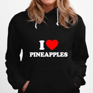 Pineapples Love Heart Hoodie