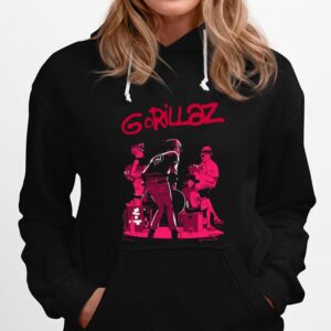 Pink Art Gorillaz Are An English Virtual Band Hoodie