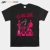 Pink Art Gorillaz Are An English Virtual Band T-Shirt