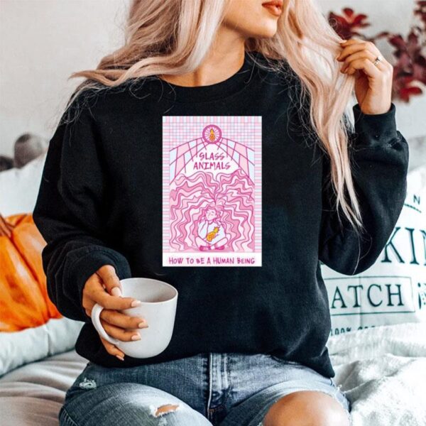 Pink Art How To Be A Human Being Glass Animals Sweater