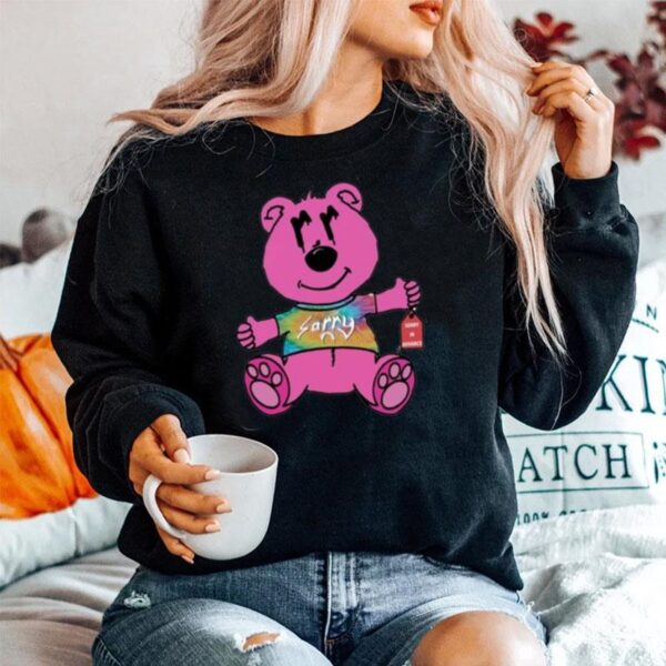 Pink Bear Sorry In Advance Sweater