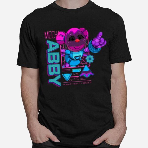 Pink Design Sesame Street Mecha Builders Abby Cadabby T-Shirt