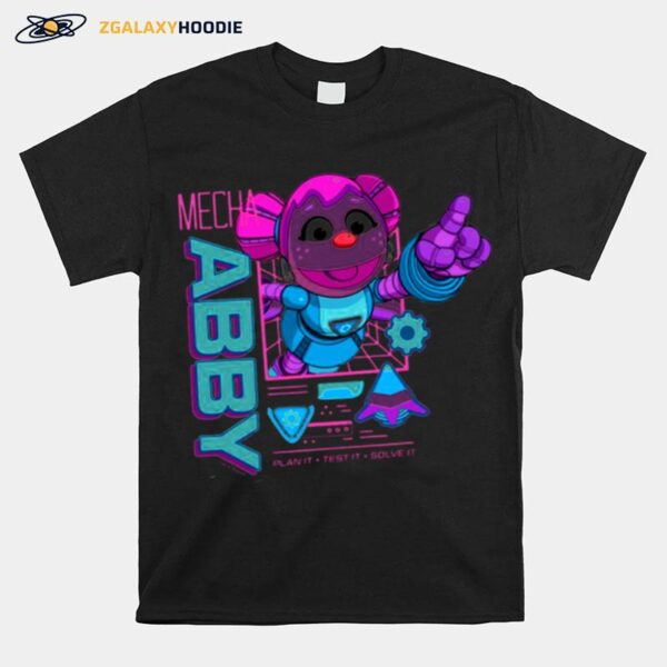 Pink Design Sesame Street Mecha Builders Abby Cadabby T-Shirt