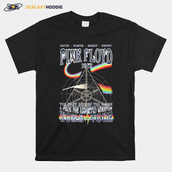 Pink Floyd 1972 The Dark Side Of The Moon A Piece World Tour Rainbow T-Shirt