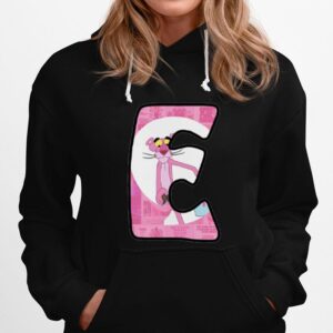 Pink Panther Design Letter E Hoodie