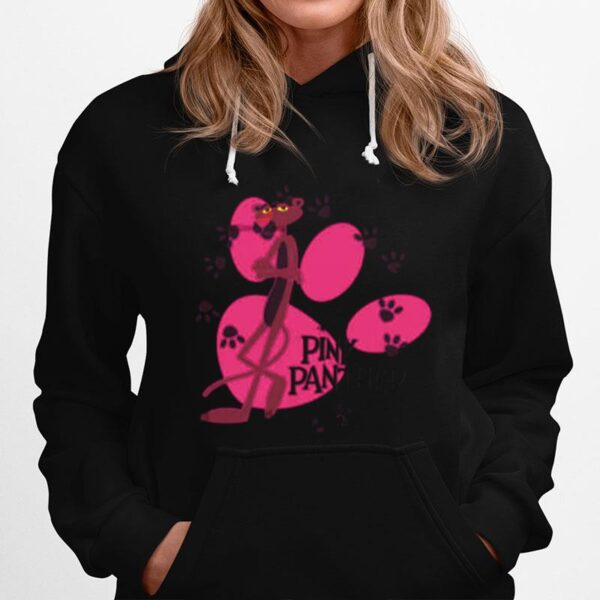 Pink Paw Prints Pink Panther Cartoon Friend Hoodie