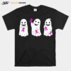 Pink Ribbon Ghost Women Kids Toddler Breast Cancer Awareness T-Shirt