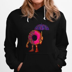 Pinkl Donut Standing In The Sprinkle Rain Hoodie