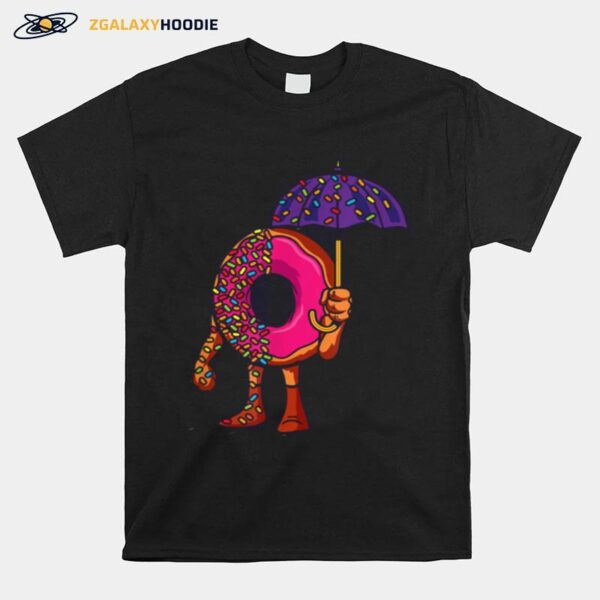 Pinkl Donut Standing In The Sprinkle Rain T-Shirt