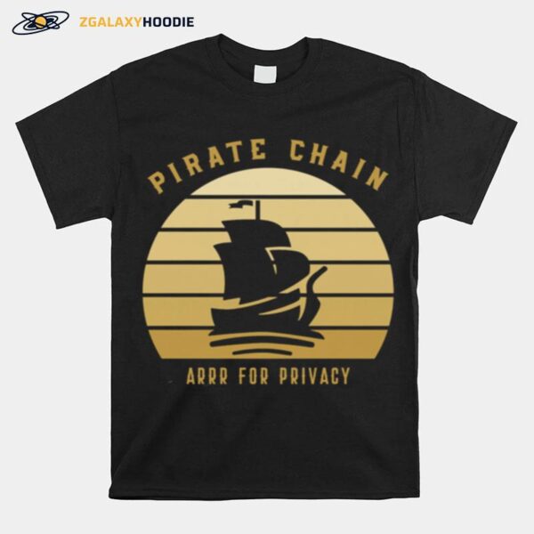 Pirate Chain Arrr For Privacy Crypto Currency T-Shirt