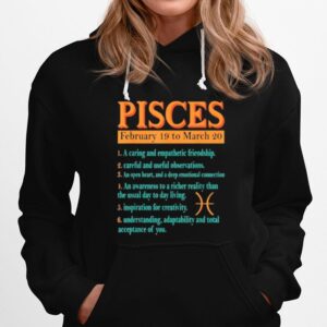 Pisces Zodiac Sign Astrology February To March Birthday Hoodie