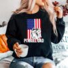 Pitbull Dad American Flag Sweater