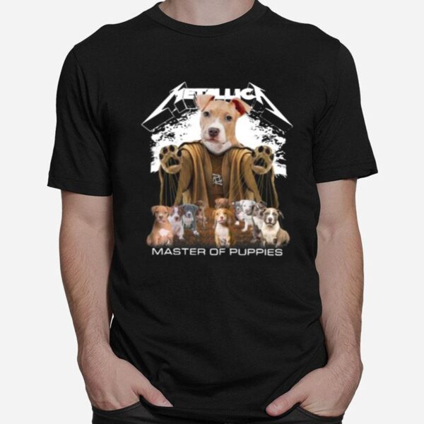 Pitbull Metallica Master Of Puppies T-Shirt