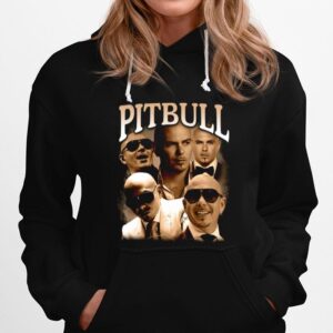 Pitbull Portrait Hip Hop 90S Rap Armando Cristian Perez Hoodie