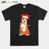 Pitbull Santa Christmas Light T-Shirt