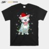 Pitbull Santa Light Merry Christmas T-Shirt