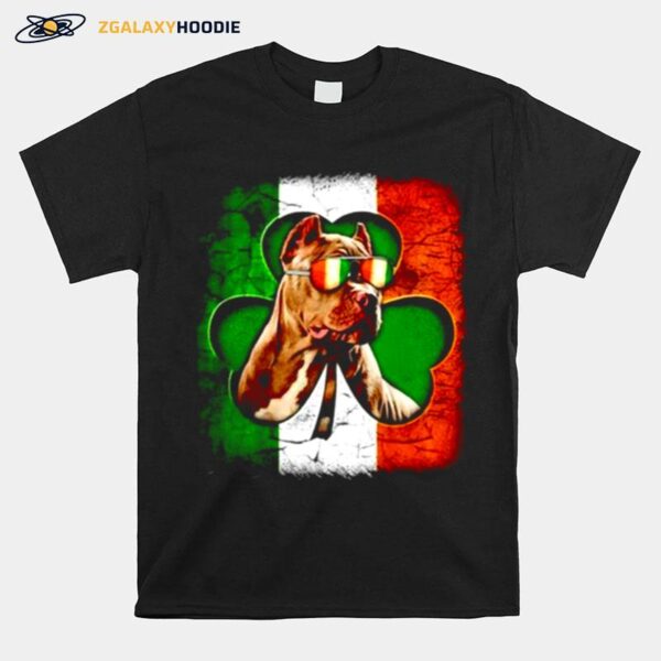 Pitbull St Patricks Day Flag T-Shirt