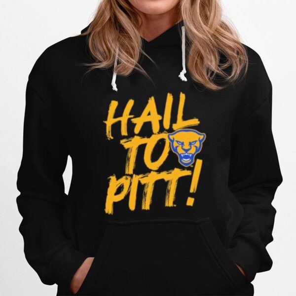 Pitt Panthers Painted Slogan Hall To Pitt Hoodie