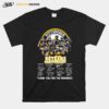 Pittburgh 88 Years Anniversary Thank You For The Memories Signature T-Shirt