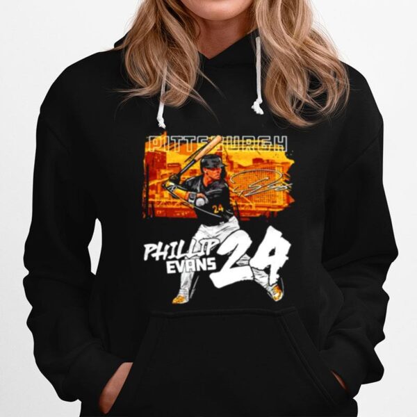 Pittsburgh Baseball Phillip Evans 24 Signature Hoodie