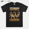 Pittsburgh Football Legends Greene Lambert Bradshaw Harris Swann T-Shirt