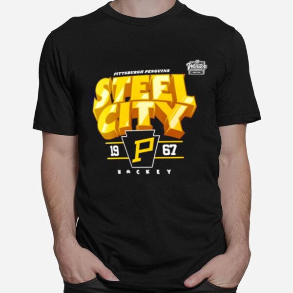 Pittsburgh Penguins Steel City 2023 Nhl Winter T-Shirt