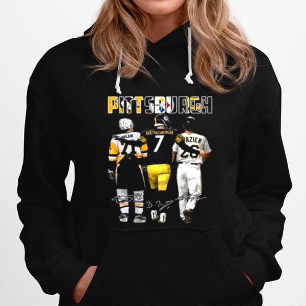 Pittsburgh Sport Malkin Roethlisberger Raizer Signatures Hoodie