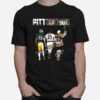 Pittsburgh Sport Teams With 75 Greene 21 Clemente And 66 Mario Lemieux Signatures T-Shirt