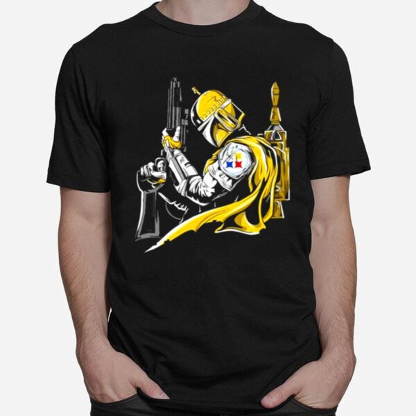 Pittsburgh Steelers Boba Fett Star Wars T-Shirt